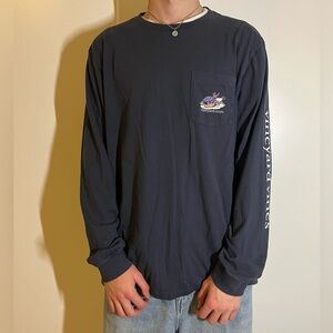 Vineyard Vines Charcoal retro long sleeve